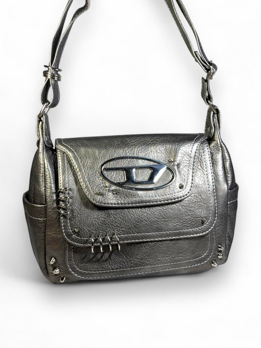 DIESIEL silver bag