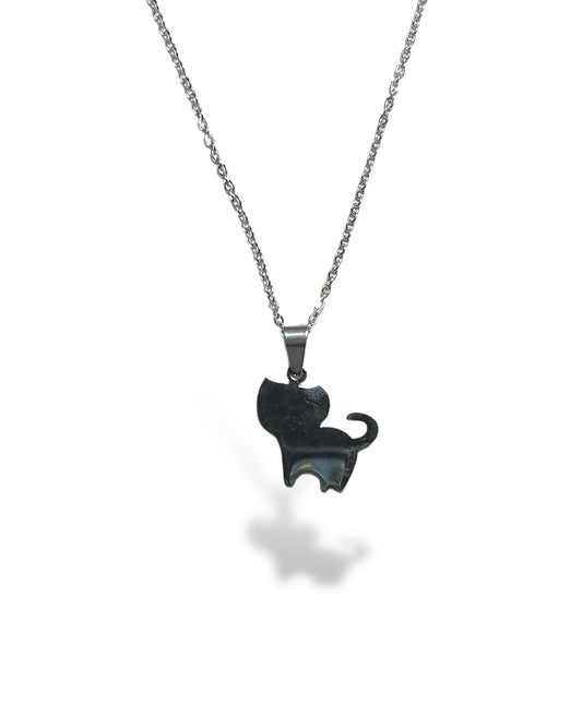 Cat stainless steel necklace