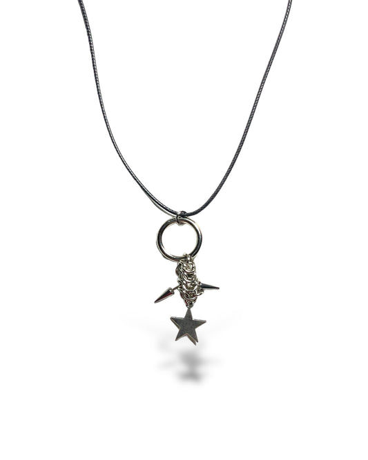 Cyberpunk star necklace
