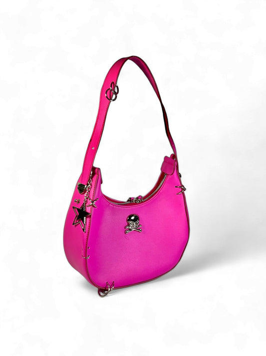 Hot pink hobo bag