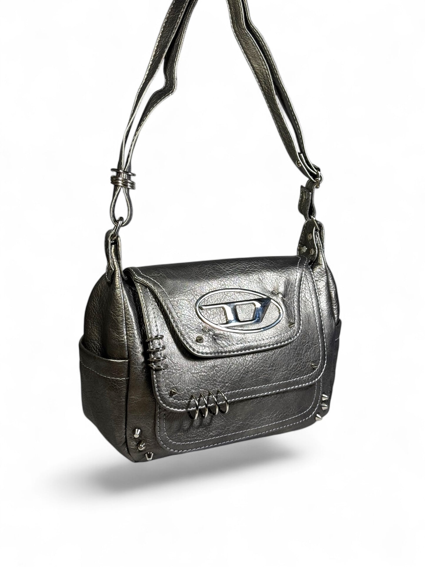 DIESIEL silver bag