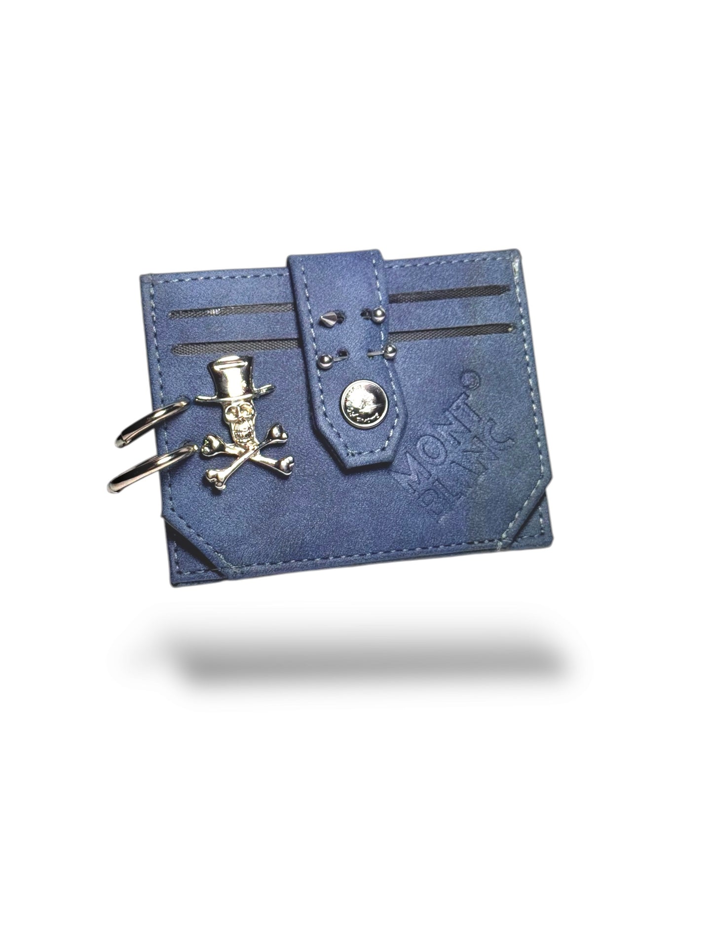 Punk blue card holder